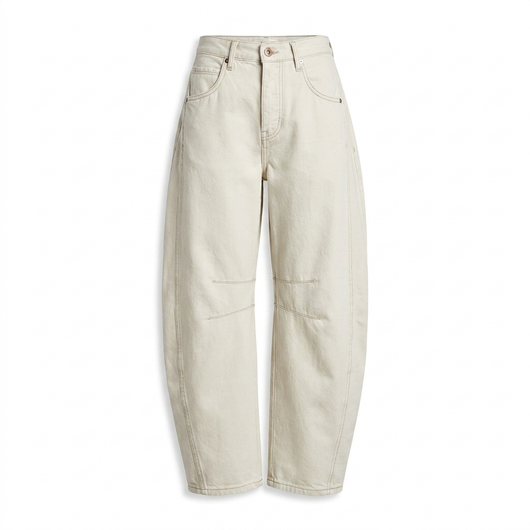 Nuvia Mid-Rise Barrel Jean