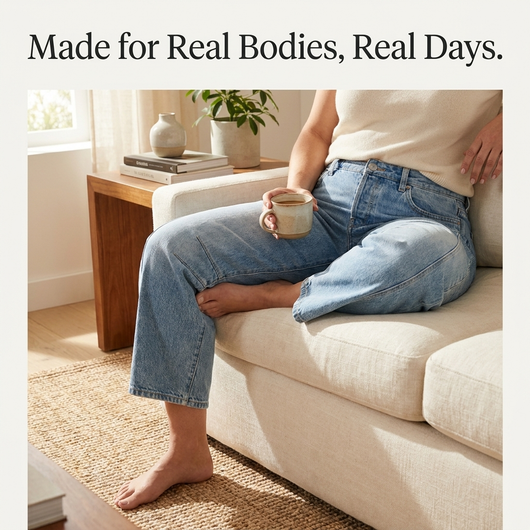 Nuvia Mid-Rise Barrel Jean