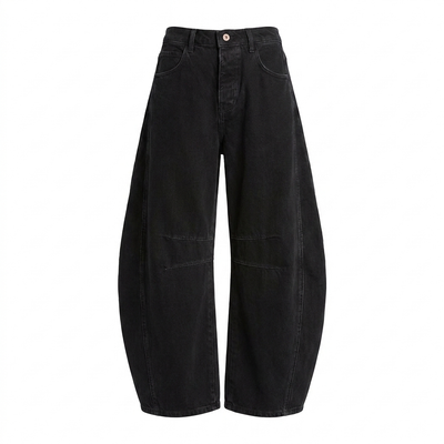 Nuvia Mid-Rise Barrel Jean