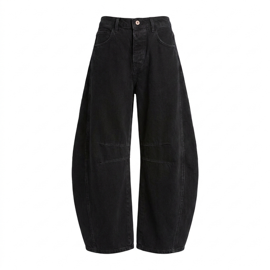 Nuvia Mid-Rise Barrel Jean