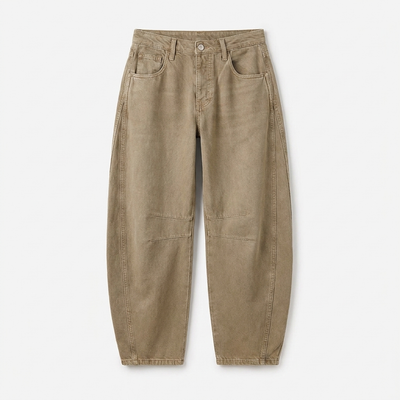 Nuvia Mid-Rise Barrel Jean
