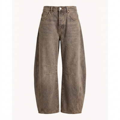 Nuvia Mid-Rise Barrel Jean