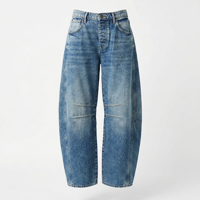 Nuvia Mid-Rise Barrel Jean
